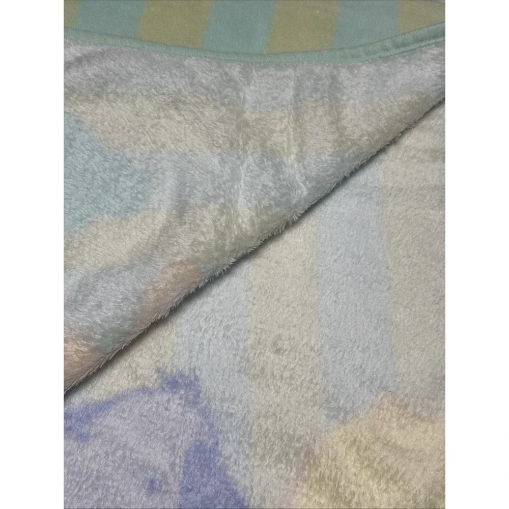 Vintage Carters Tykes Baby Blanket Patel Green Yellow 45